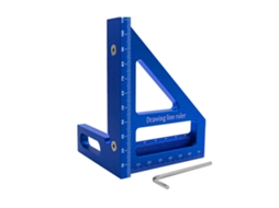 Regla De Medición Para Carpintería Triángulo 45/90 Grados Escuadra Protractor Herramienta De Acero Aluminio Para Ingenieros Y Carpinteros