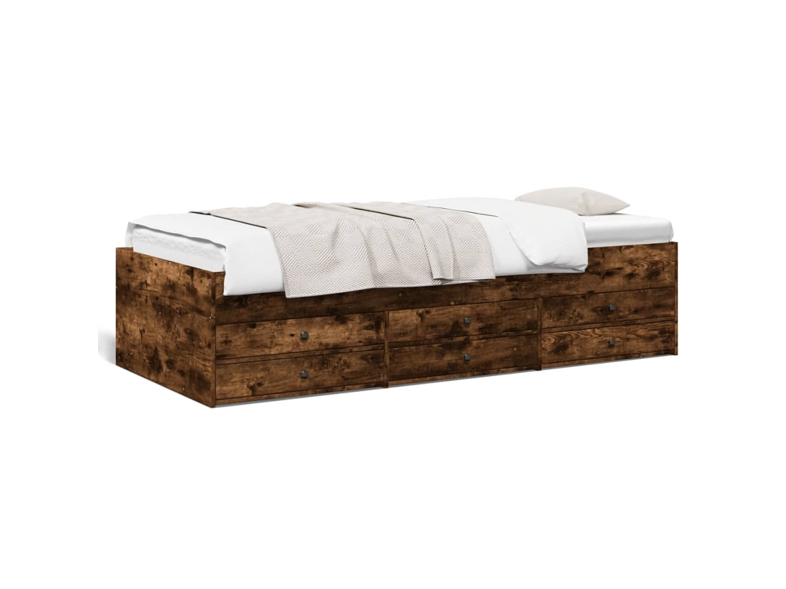 Daybed, Daybeds Vidaxl Marrom Madeira Processada (90 X 200 Cm)