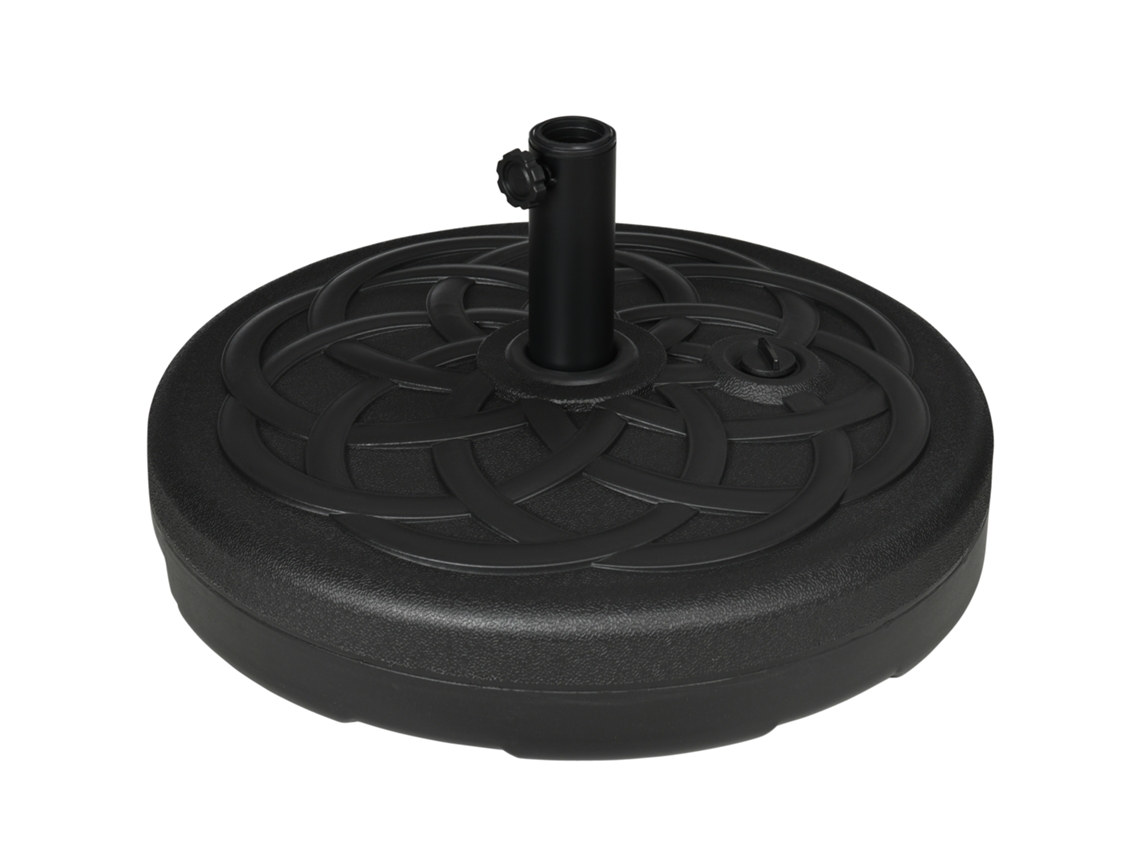 Base de Lastro S/MARCA para sombrinha, preenchível com areia ou água, Ø 56cm, preto