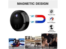 Câmeras ocultas, câmera de vigilância com detecção de movimento e visão noturna, câmera interna sem fio com Wi-Fi, câmera babá 1080P, Bestvite