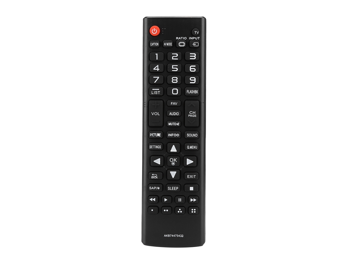 Controle Remoto Mali para TV LG AKB74475433 compatível com modelos 42LD550, 47LD650UA