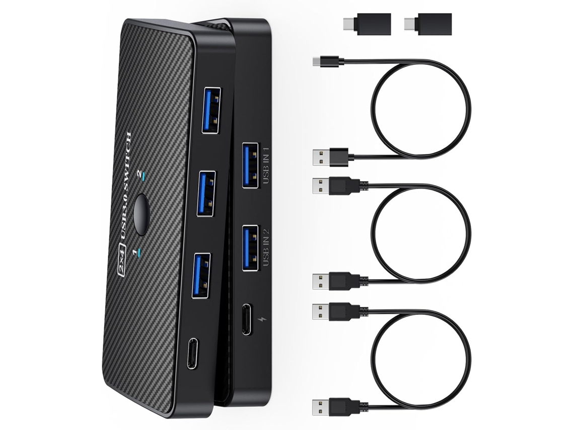 Hub Usb Multidispositivos Com Comutação 3.0 Para Conectividade Dupla