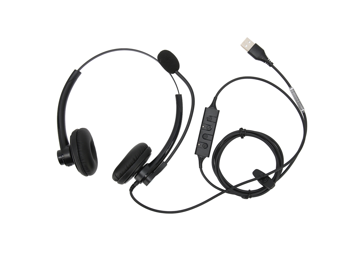 Fone De Ouvido Com Microfone Para Atendimento Ao Cliente Centro De Chamadas Usb Fio Redução De Ruído Binaural