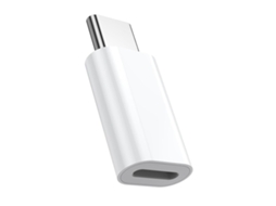Adaptador de Plástico de 8 Pinos para Transferência de Dados e Carregamento Tipo C branco XIAOMOYU