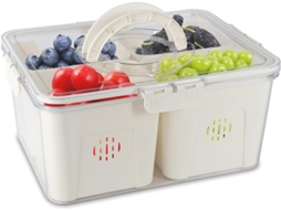 Recipientes Para Armazenar Alimentos Frescos Com Tampas Herméticas, Guardar Na Geladeira, Lancheira Para Salada De Frutas