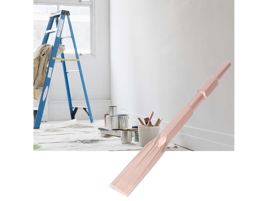 Furadeira de impacto elétrica com cabo hexagonal para pedra e concreto, capaz de perfurar.