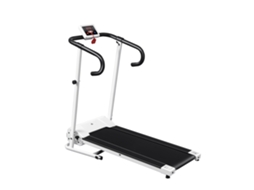 Esteira Elétrica Dobrável Com Velocidade De 1-10 Km/h, Tela Lcd E Capacidade Máxima De 110 Kg, Para Casa E Escritório, Branco E Preto, 125x61x118 Cm