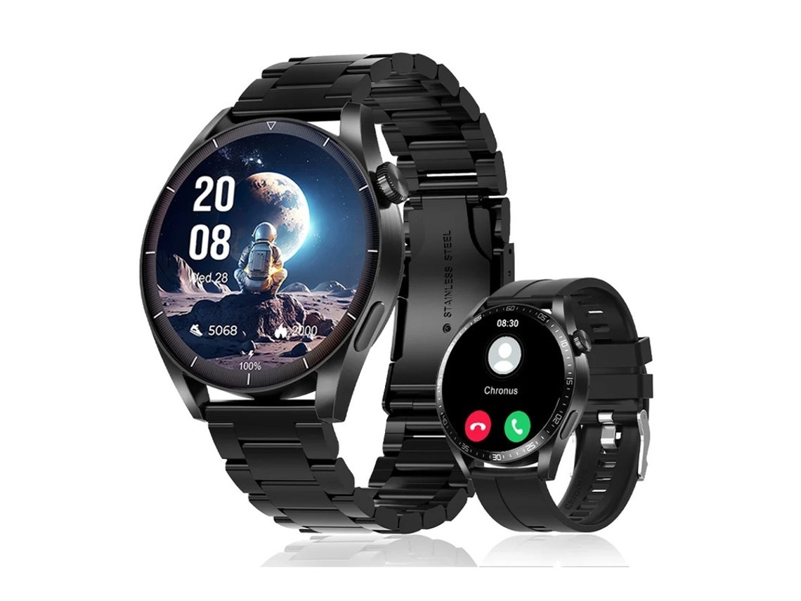 Smartwatch Fw03 Bluetooth Chamada 1.39 Polegadas Tft 300mah À Prova Dágua Masculino Marrom Escuro Bestvite