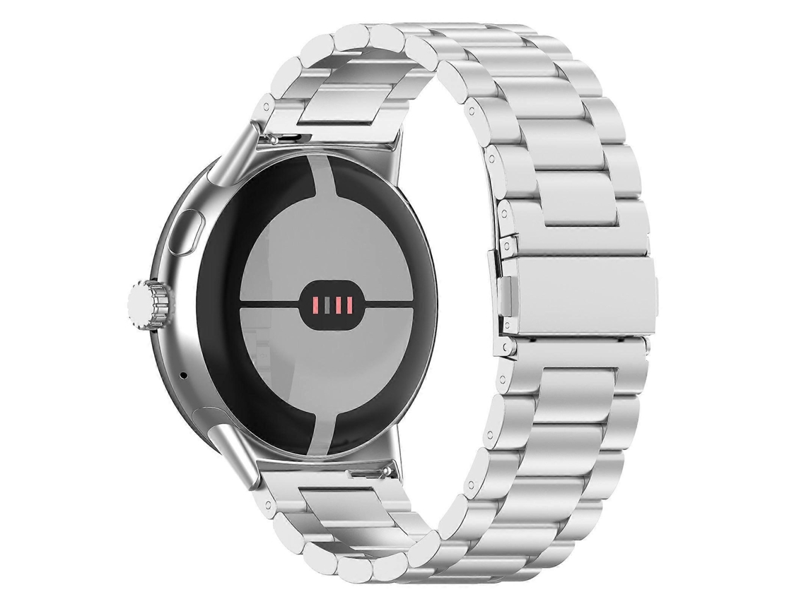 Pulseira De Relógio Em Liga De Titânio Com Fivela Plana De Três Contas