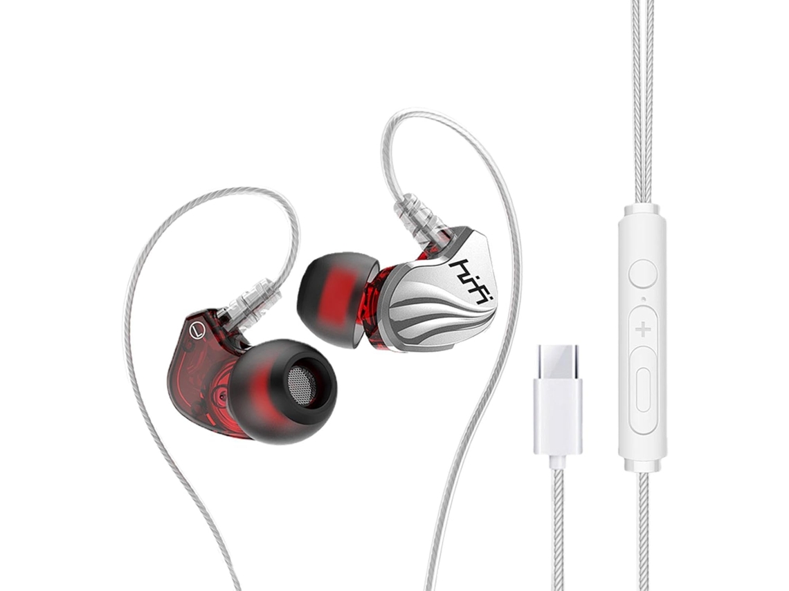 Fones De Ouvido Tipo C, Usb-c, Fone Com Fio 120 Cm (47,24 Pol.) Cabo.