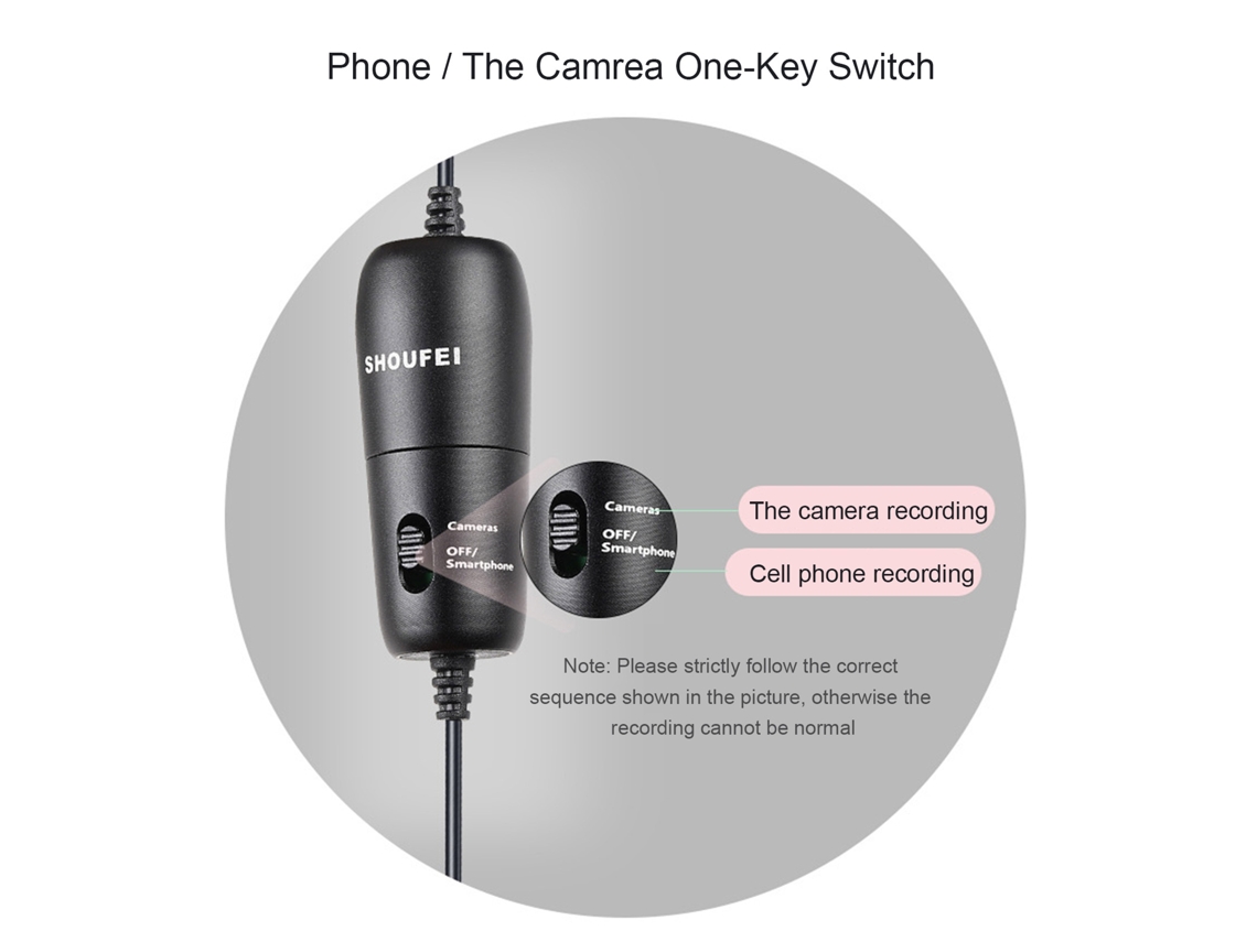 Microfone de lapela com cancelamento de ruído, gravação em HD, plug and play para entrevistas, transmissões ao vivo e vídeos curtos com câmeras de celular.