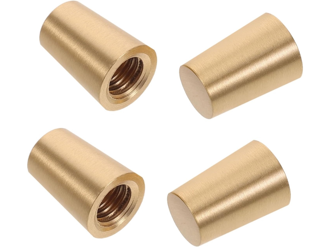 Nuobesty Conjunto De 4 Pés Para Tábua Corte Com Suporte Estável Antiderrapante Em Latão Ornamentos E Utensílios Cozinha