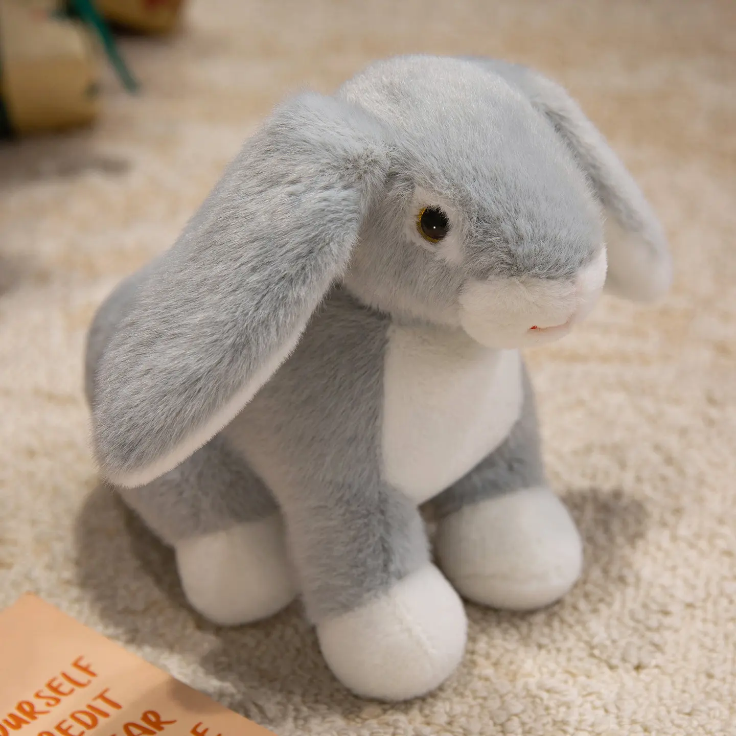(cinza, 28 Cm) Coelho De Pelúcia Fofo E Realista De Desenho Animado - Brinquedo De Anime