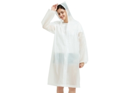 Impermeável Eva Portátil Adulto Leve Respirável Para Viagem Camping Impermeável Reutilizável Branco