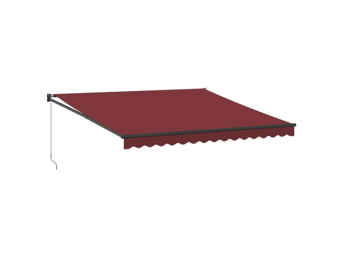 Toldo retrátil VIDAXL Vermelho Alumínio (400x300 cm)