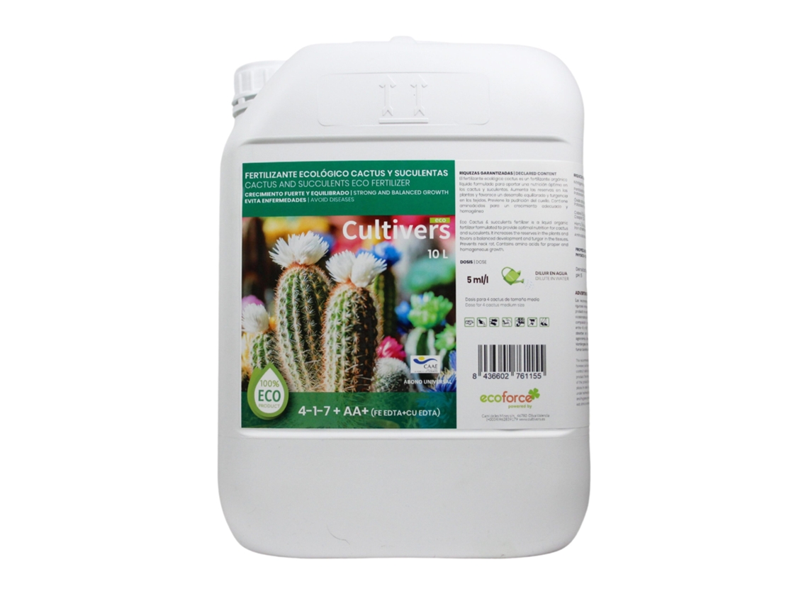 CULTIVERS Adubo de Relva Orgânica 10 L Fertilizante Líquido com Micronutrientes e Aminoácidos. Adubo 100% Orgânico