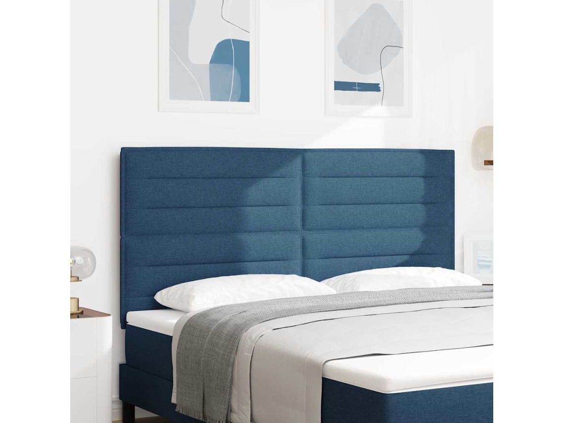 Vidaxl Cabeceira Azul 180 Cm Tecido