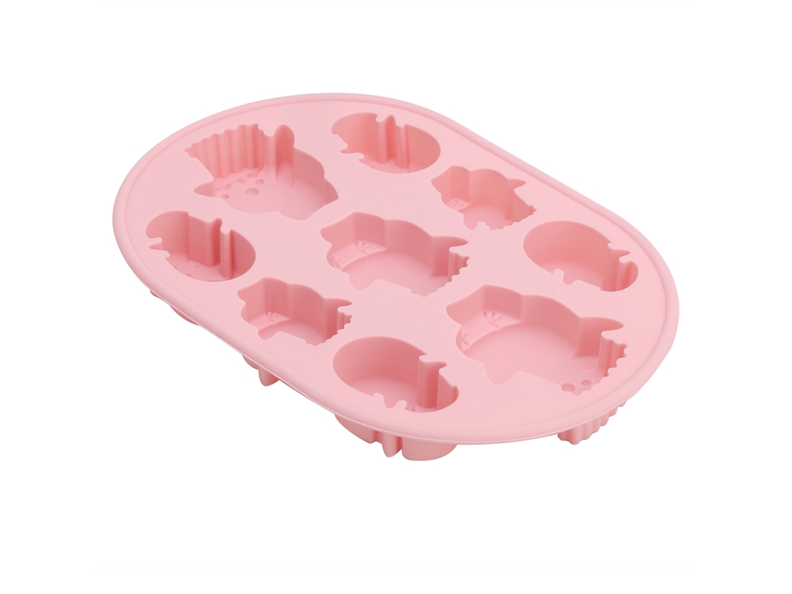 Mali molde de Chocolate de Ovo de Páscoa Silicone 9 Grade para Bolo Baking Diy Rosa