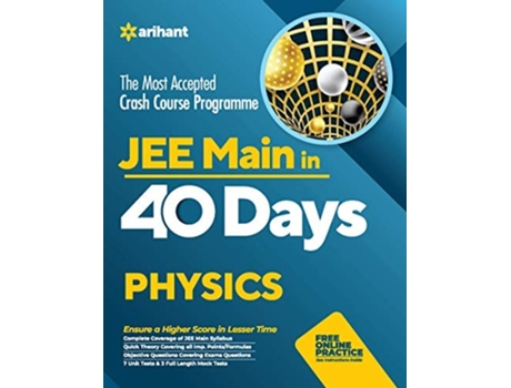Livro 40 Days Crash Course for Jee Main Physics de Arihant Experts (Inglês)