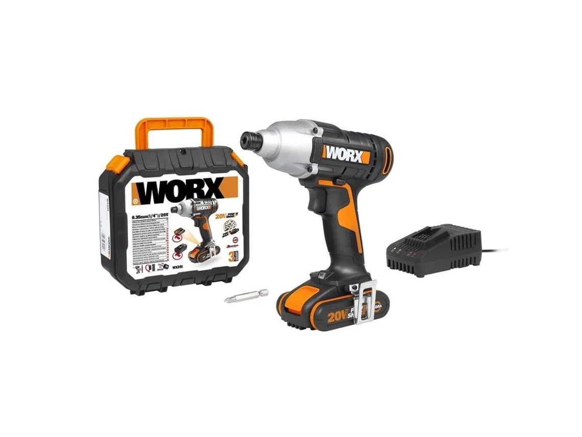 Aparafusadora de Impacto 20V 2.0Ah - Worx