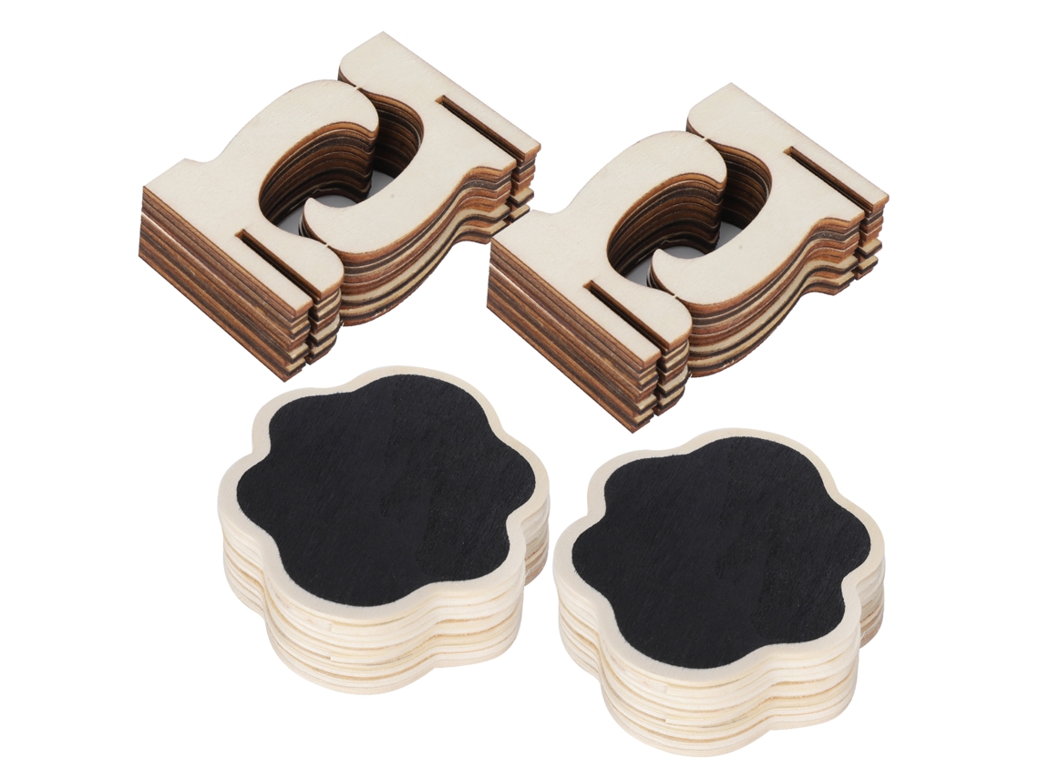 Juego De 2 Mini Pizarras De Madera Para Decoración De Bodas Y Fiestas.