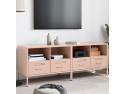 Vidaxl Móveis De Tv 2 Pcs 68x39x50,5 Cm Aço Rosa