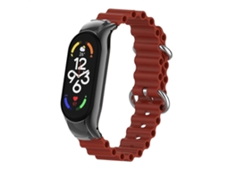 Pulseira De Silicone Respirável Para Xiaomi Mi Band 7, Estilo Náutico