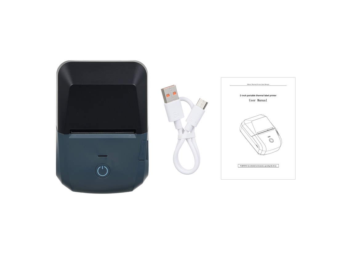 Impressora Térmica Portátil 58mm Mini Com Bluetooth Usb 203dpi Para Comércio Pequeno Restaurante Android/ios