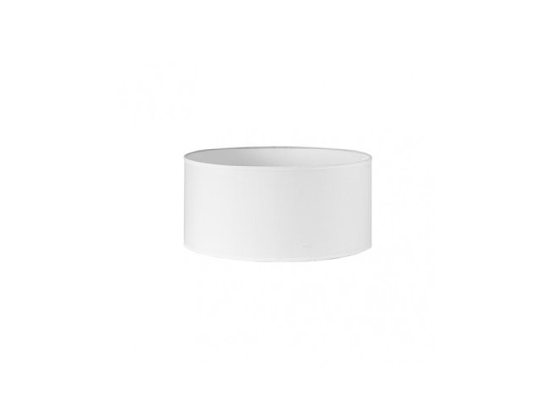 Dori E27 Abajur Cilíndrico Branco 40Dx40Dx21H Tecido Popeline Cm