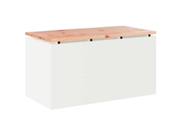 Maison Exclusive - Banco De Jardim Branco 80 X 40 X 43 Cm Aço