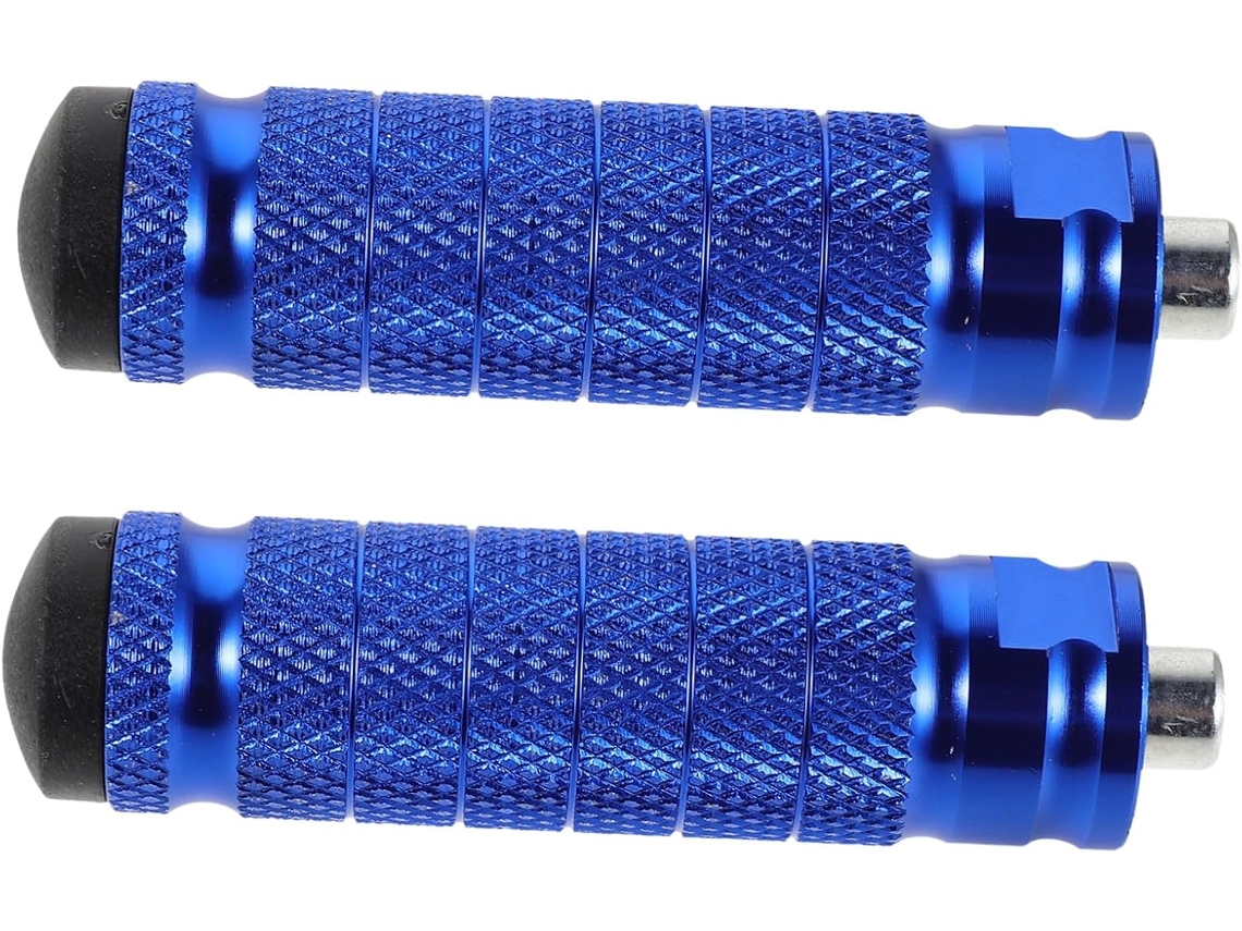Conjunto de 2 pedais metálicos para passageiro traseiro de motocicleta, ideais para longas distâncias.