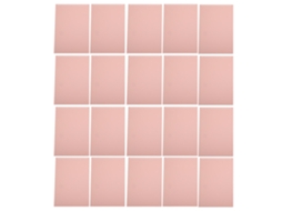 20 folhas de papel A4 com 20 estampas coloridas, à prova d'água, rosa.