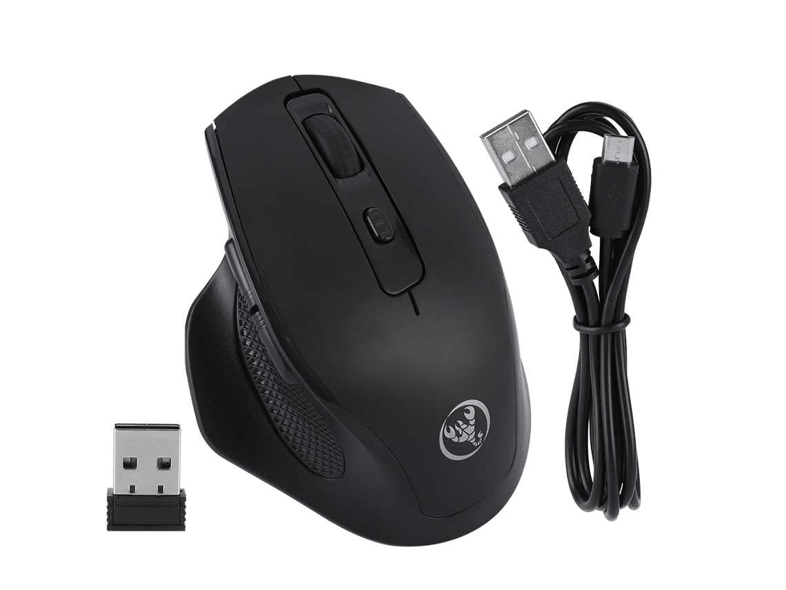 Rato Vertical Sem Fio LAXISCREED 2.4ghz Sensível Silencioso
