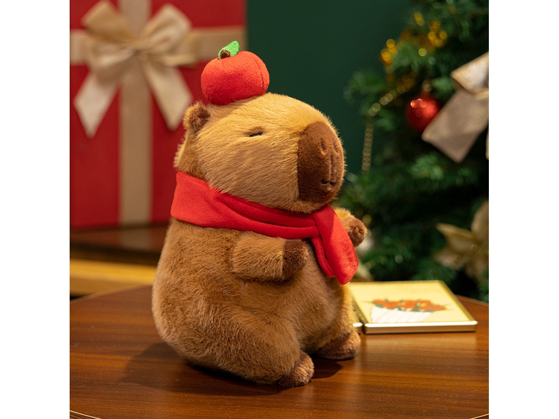 Peluche Capybara Brinquedo Infantil De 25 Cm Presente De Natal Infantil Cuich (estilo Maçã)