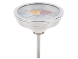 TERMÔMETRO DE CHURRASCO YURU, aço inox, 50-400°C, medidor de temperatura