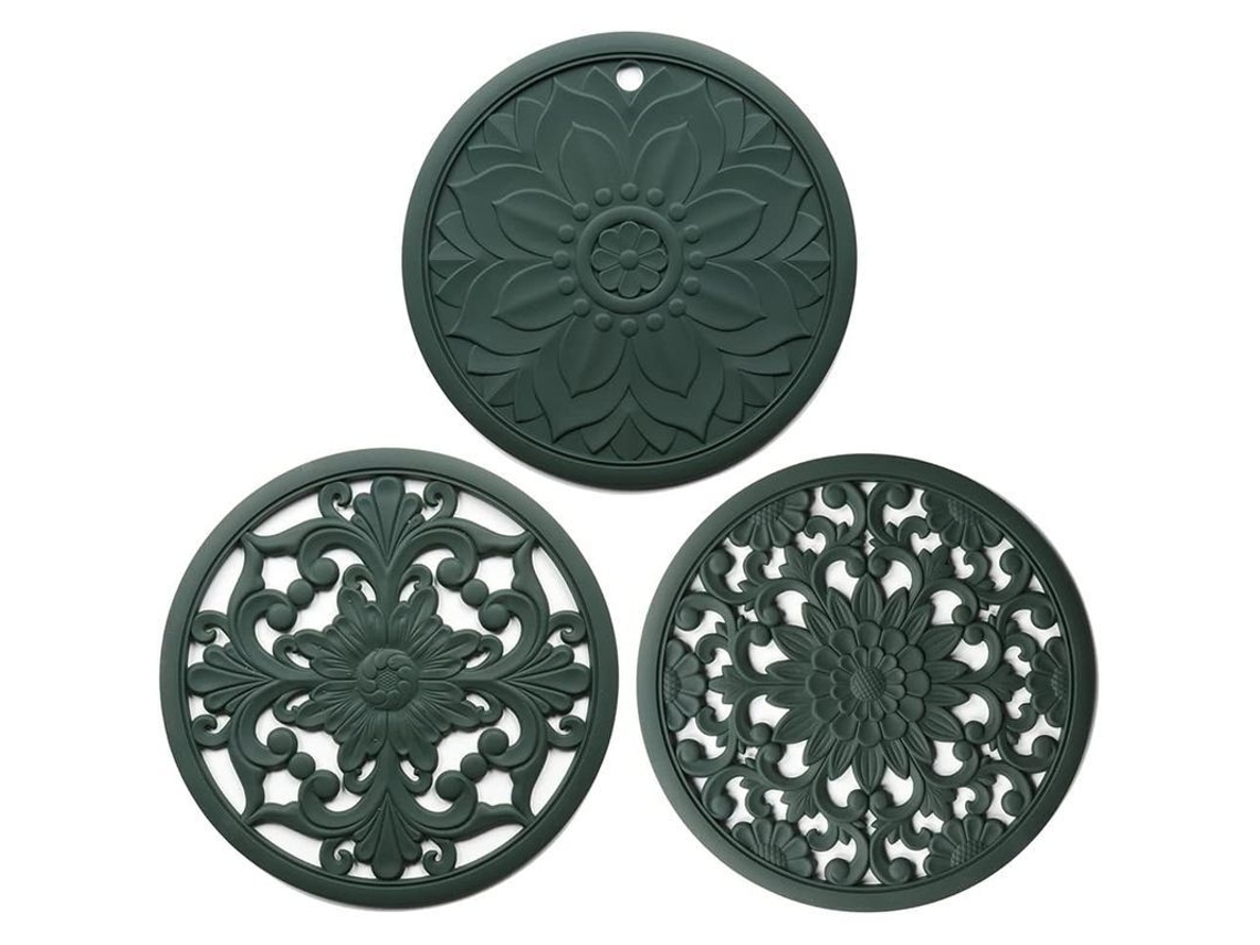 Conjunto de 3 Aposentos Isolantes de Silicone Nova Line para Panelas