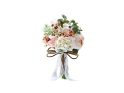 Presente de Casamento Bouquet Flor Simulada Decorativo Exterior