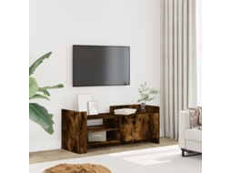 Vidaxl Móvel P/ Tv 100x35x40cm Madeira Processada Cor Carvalho Fumado