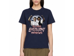 Rockinstone Bill And Ted Excellent Navy Adult T-shirt Size:m