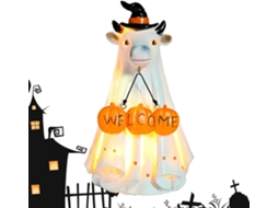 Fantasmas Fofos De Resina Para O Halloween Com Brilho Aconchegante E Iluminação Divertida |