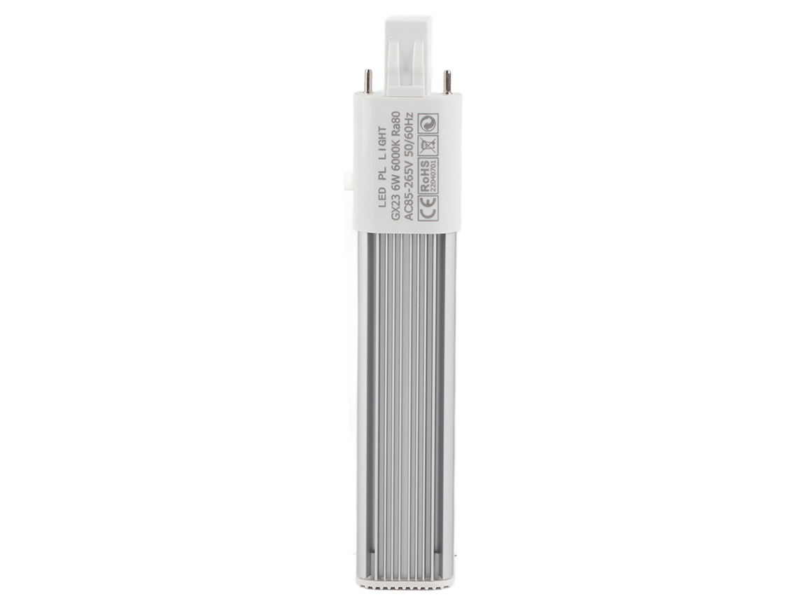 2026 lâmpada Led Compacta 6w 2 pino Gx23 Luz Branca Fria Tubo Horizontal Embutido Aro de Iluminação