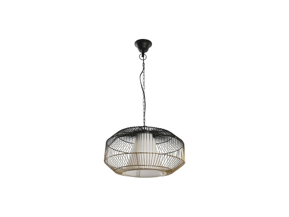 Candeeiro de Teto DKD HOME DECOR DKD Home Decor 42 x 42 x 23 cm Preto Dourado Ferro 50 W