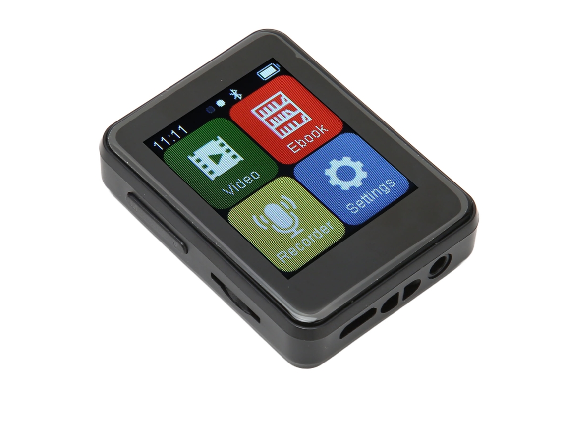 Leitor Mp3 Bluetooth Yizhood D2 1.8inch Cartão Tf 64gb (preto)