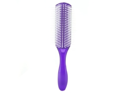2026 peine Antiestático de 9 Filas para Penteado e Massagem Capilar Ferramenta de Cabeleireiro Roxo
