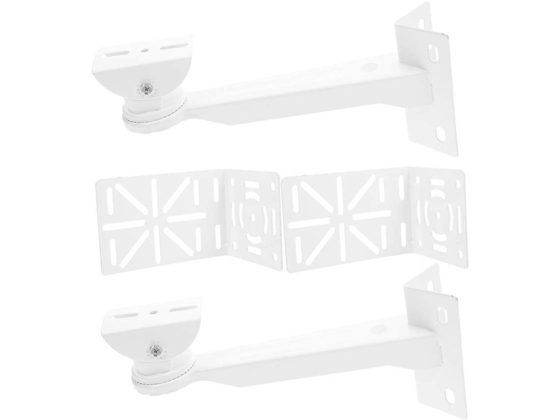 Conjunto de 2 Suportes de Parede Angulares para Câmeras de Segurança, Extensão Reforçada, Montagem em Aço Inoxidável. SFUSHOS