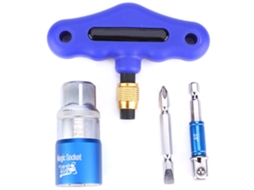 4 Peças/conjunto Chave De Tubo Universal 9-21mm Adaptador De Furadeira Elétrica Com Cabo T Ponta Dupla Azul