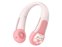 Ventilador Portátil, 3 Marchas Para Ajustar A Energia Eólica, Bateria De Longa Duração, Energia Eólica Super Potente, Rosa Yizhood