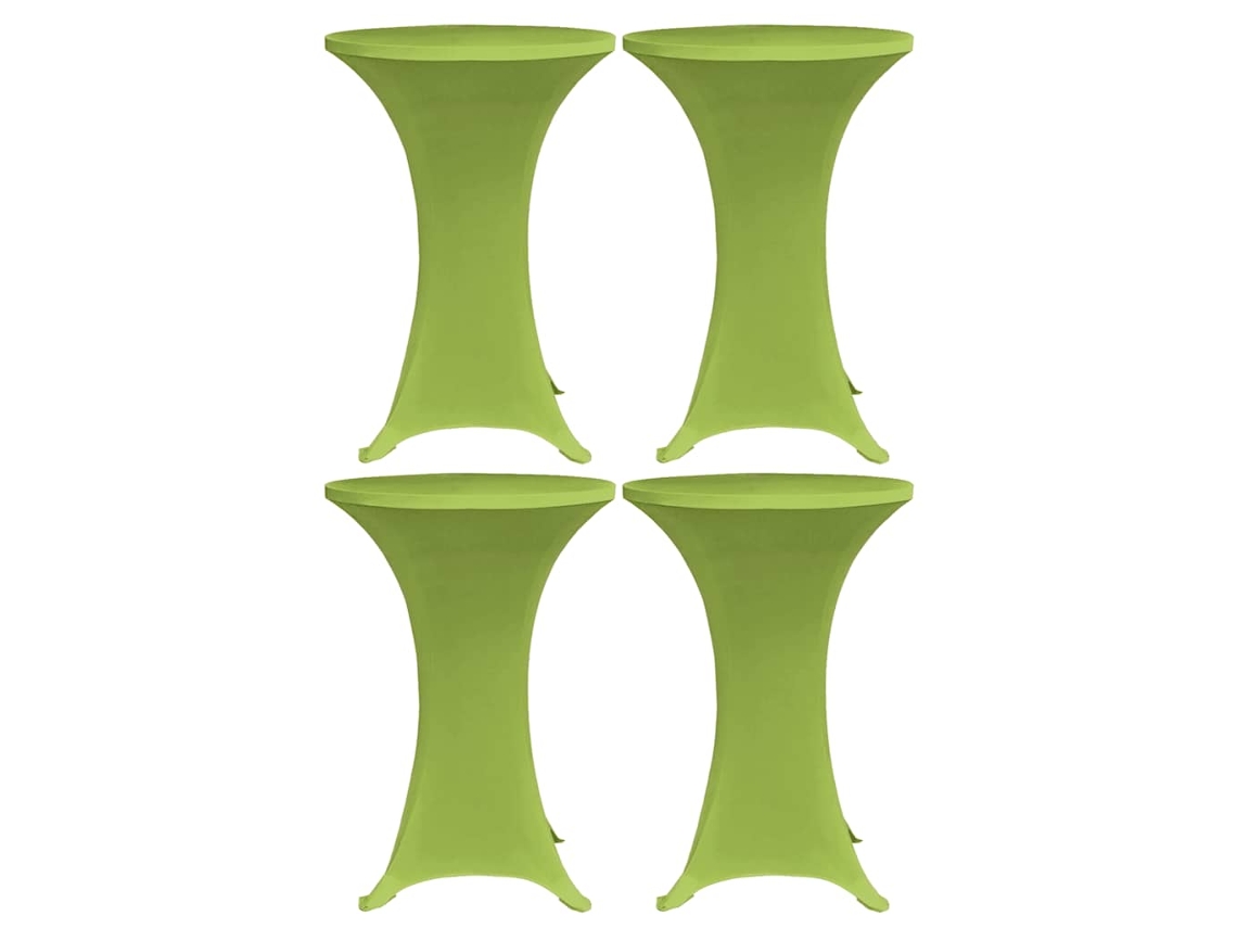 Vidaxl Capa Extensível Para Mesa 4 Pcs 70 Cm Verde