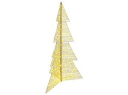 Decoração De Natal Vidaxl Branco Quente Plástico (180 Cm)