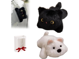 Gato Preto De Pelúcia Magnético Para Decoração Carro, Brinquedos
